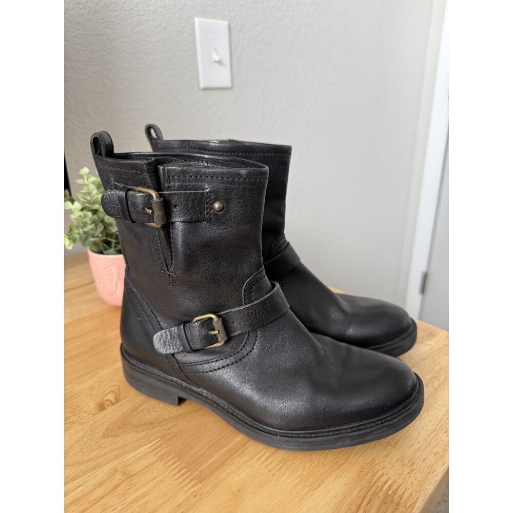 J. Crew Factory Black Combat & Moto Boots